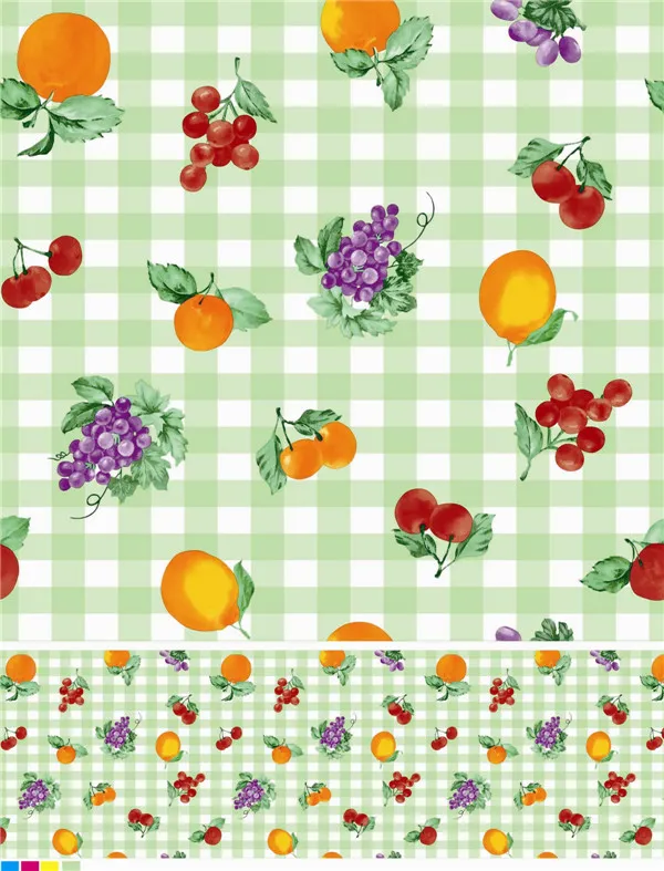 LFGB Nonwoven Backing PVC Printed Tablecloth Oko-Tex 100 China Factory