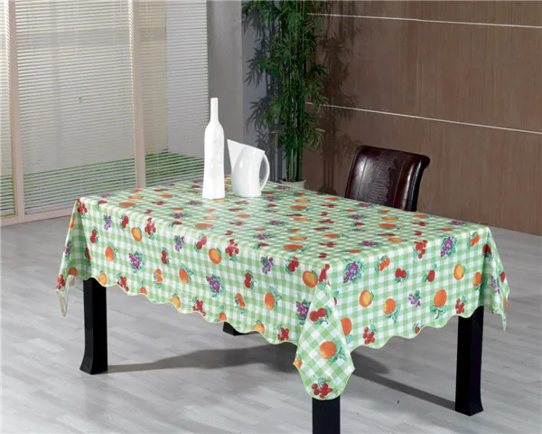 LFGB Nonwoven Backing PVC Printed Tablecloth Oko-Tex 100 China Factory