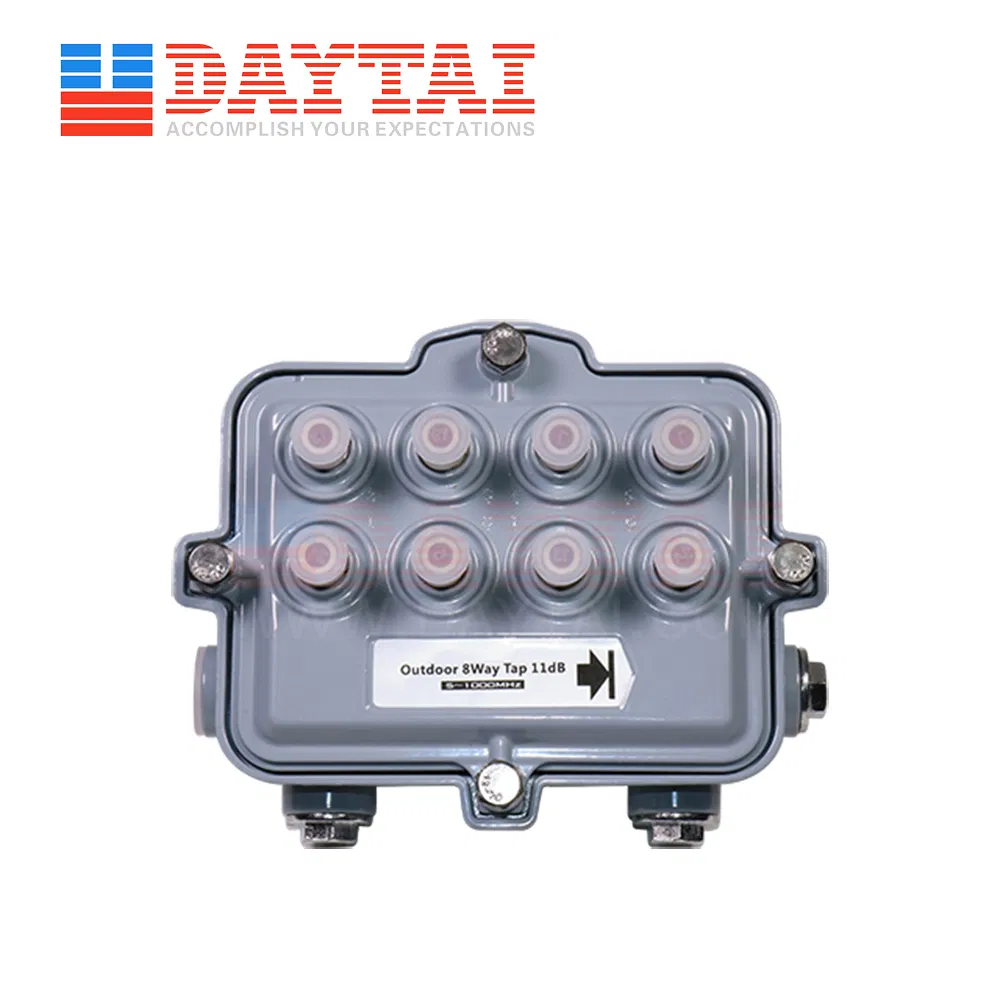 Low Insertion Loss Outdoor 8 Way Sub Trunk CATV Tap