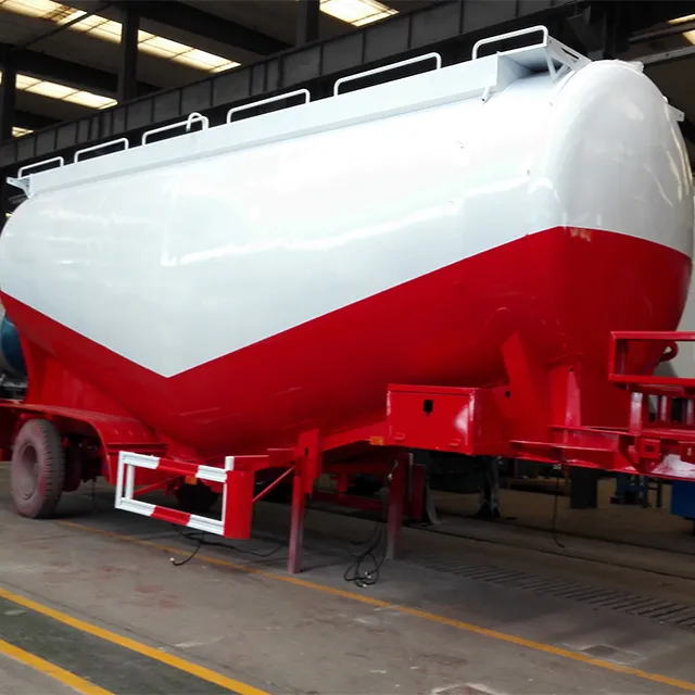 Low Price 3 Axle Fly Ash Powder Bulk Cement Tank Semi Trailer for Sale