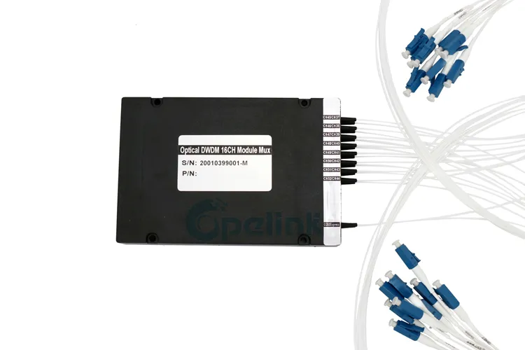 Low Price LC/FC/Sc/St/Mu Opelink/OEM 100X80X10mm RoHS 16+1CH 100g 2.0/3.0mm Fiber Optic DWDM