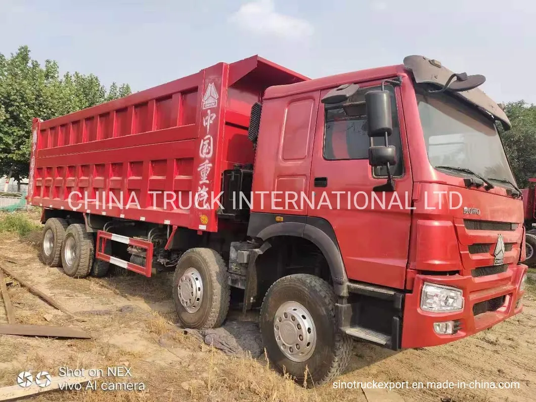 Low Price Used HOWO Dump Truck Tipper 371HP 8X4 with Excellent Condition and Best Price