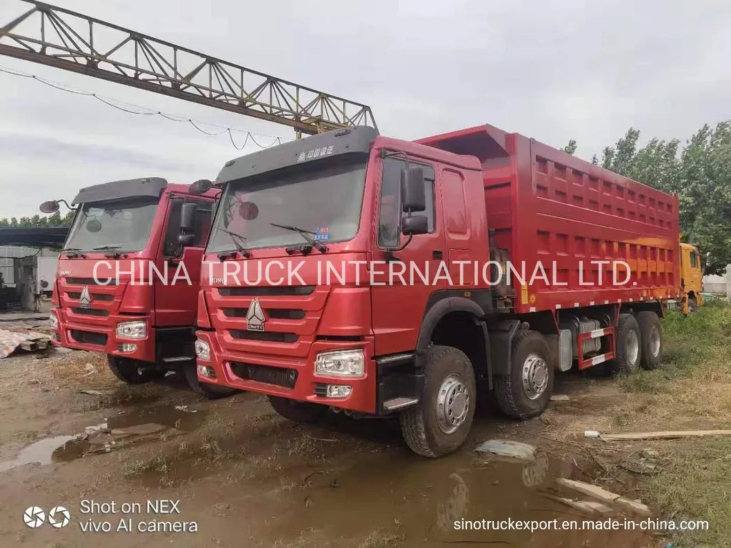Low Price Used HOWO Dump Truck Tipper 371HP 8X4 with Excellent Condition and Best Price