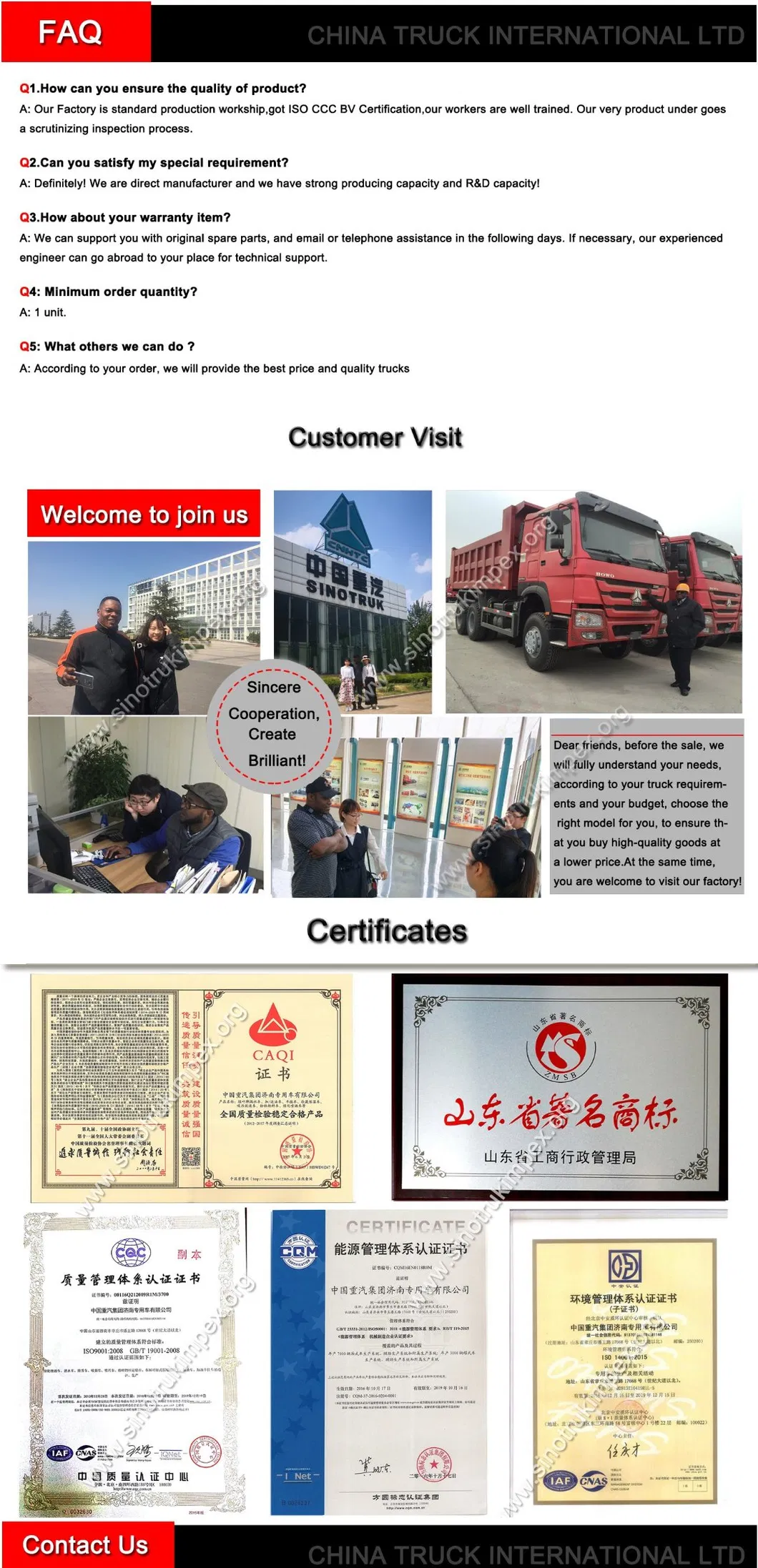 Low Price Used HOWO Dump Truck Tipper 371HP 8X4 with Excellent Condition and Best Price