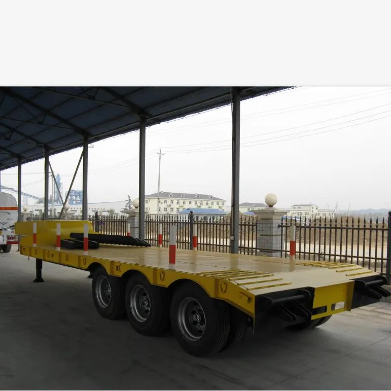 Machinery Carrier Sinotruk 3 Axle Low Bed Trailer