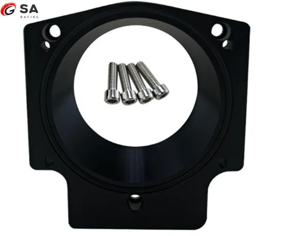 Manifold Adapter Plate for 102mm Throttle Body for G M Gen III Ls1 Ls2 Ls6 Lsx Ls4 Black