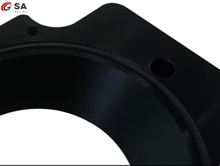 Manifold Adapter Plate for 102mm Throttle Body for G M Gen III Ls1 Ls2 Ls6 Lsx Ls4 Black