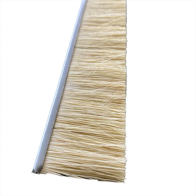 Manufacturer Customized Horse Sisal Hair Nylon Door Sweeps Aluminium Seal Strip Brush