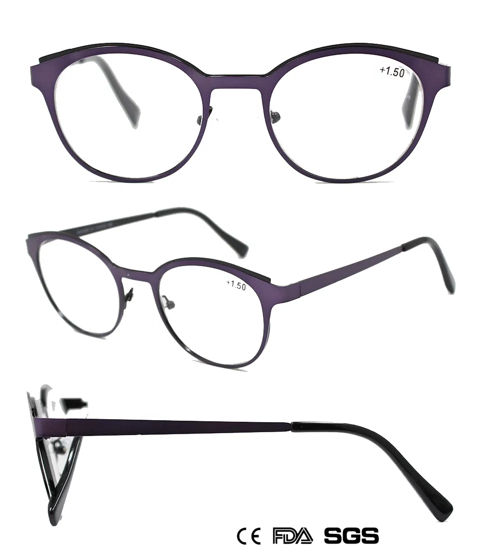 Metal Eyewear for Unisex Fashionable Hot Selling Reading Glasses (WRM901007)