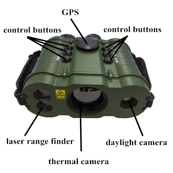 Military Defense Multi Function Thermal Imaging Binocular with Laser Range Finder and GPS