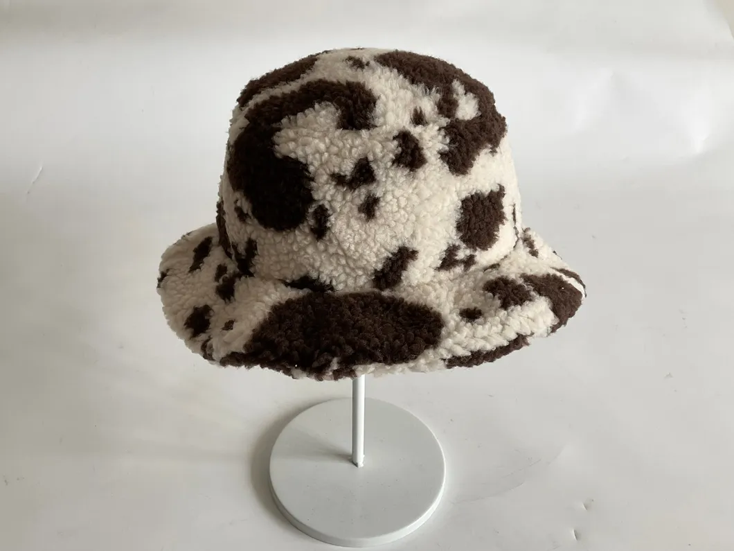 Milk Grain Lamb Fleece Polar Fleece Winter Basin Cap.