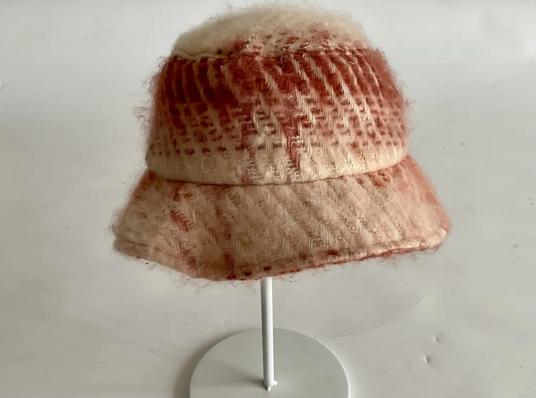 Milk Grain Lamb Fleece Polar Fleece Winter Basin Cap.