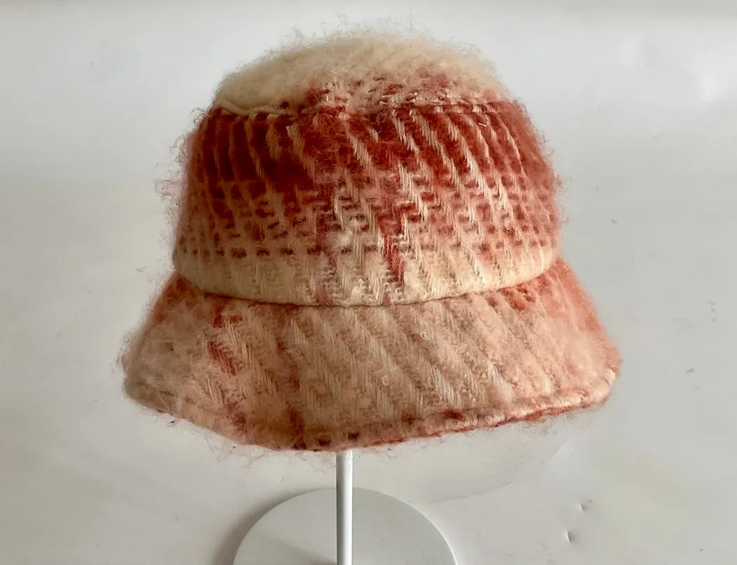 Milk Grain Lamb Fleece Polar Fleece Winter Basin Cap.