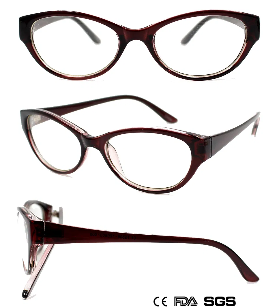 Multi-Colored Cat-Eye Lady′s Reading Glasses Eyeglasses (M75305)