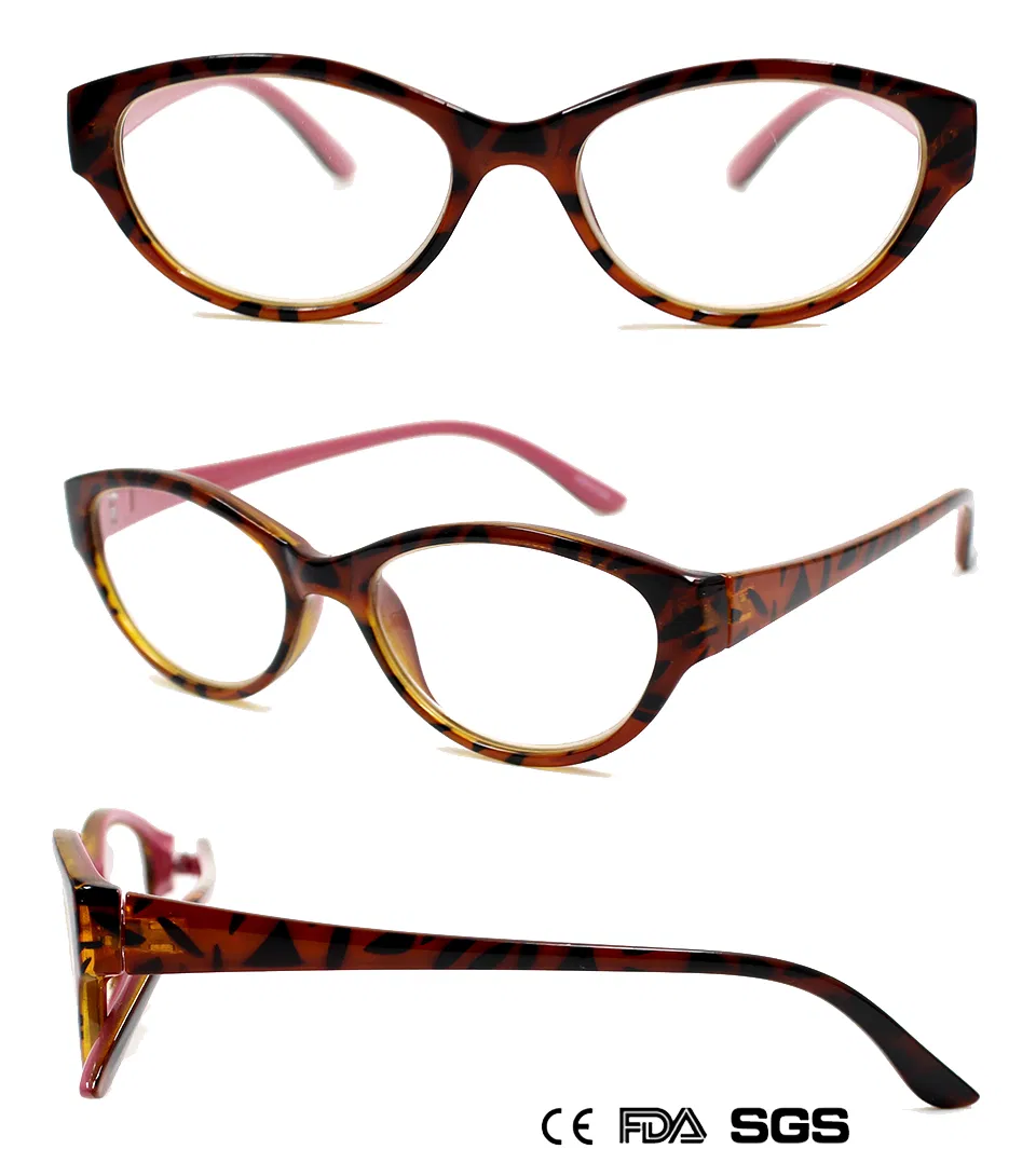 Multi-Colored Cat-Eye Lady′s Reading Glasses Eyeglasses (M75305)