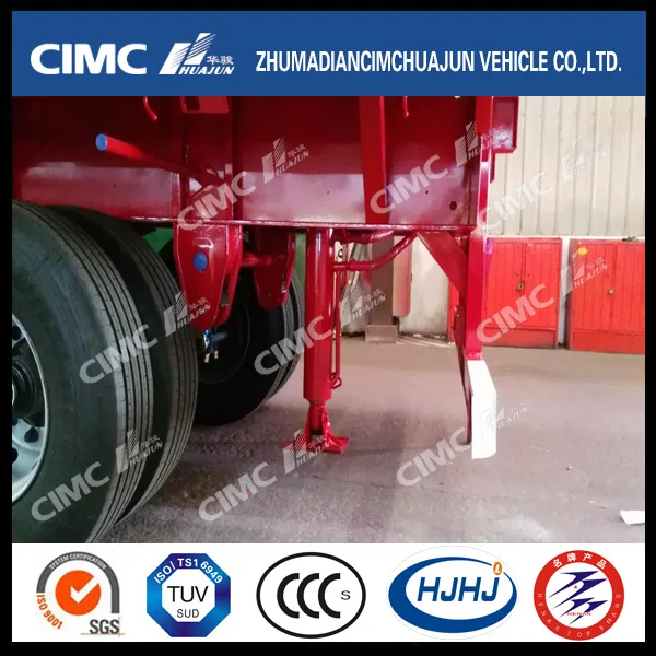 New Design Van/Box-Type Side Tipping Semi Trailer with Self-Lifting Device