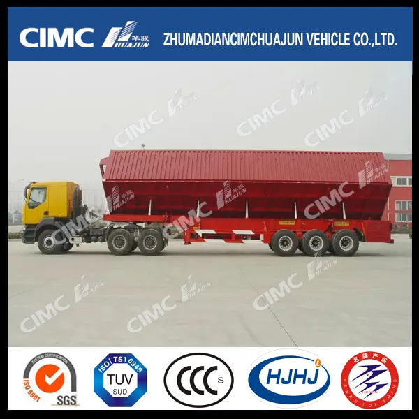 New Design Van/Box-Type Side Tipping Semi Trailer with Self-Lifting Device