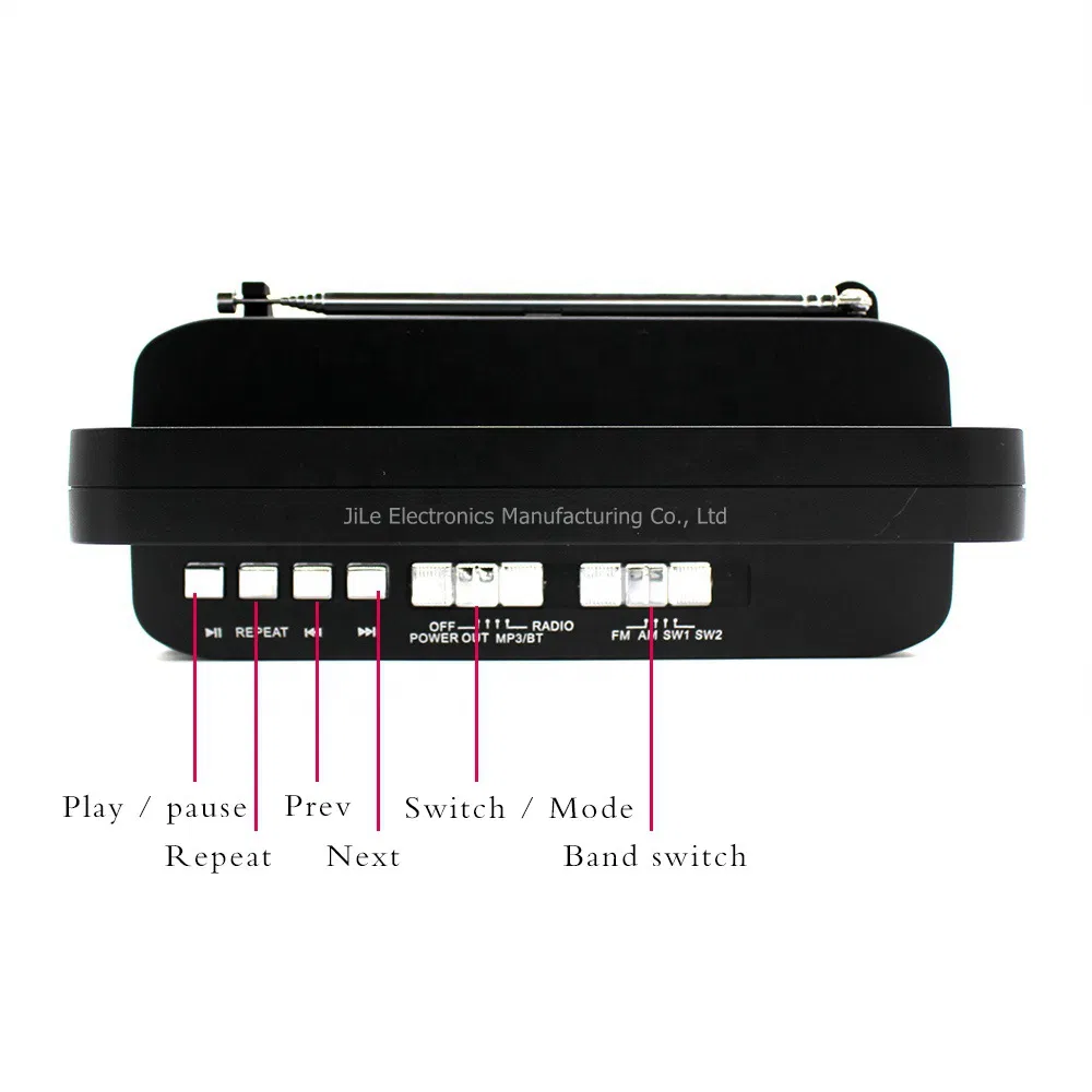 New Portable Solar Powered Multi-Function Am FM Radio with USB/TF Bt Wireless Speaker