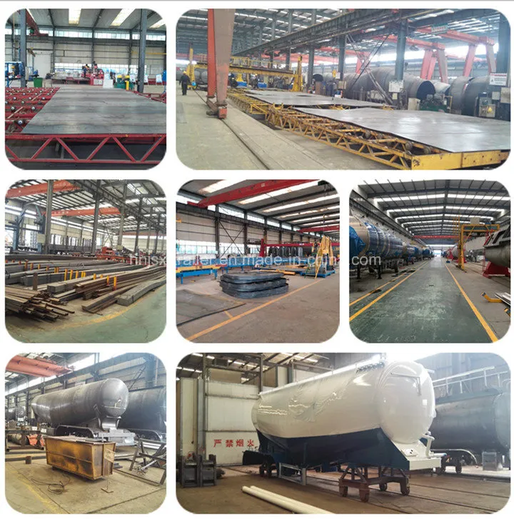 Optional Tire Bulk Cement Tank Semi Trailers 40tons 50tons 55cbm Powder Tank Cement Trailer