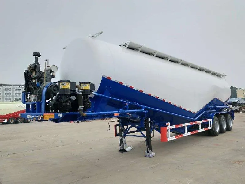 Optional Tire Bulk Cement Tank Semi Trailers 40tons 50tons 55cbm Powder Tank Cement Trailer