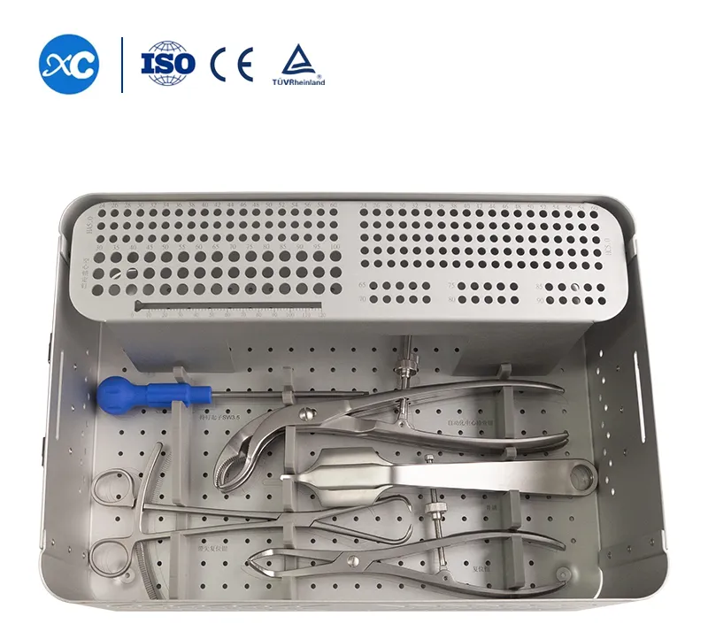 Orthopedic Surgical Ao Model Large & Small Fragment Locking Bone Plate Instruments Set
