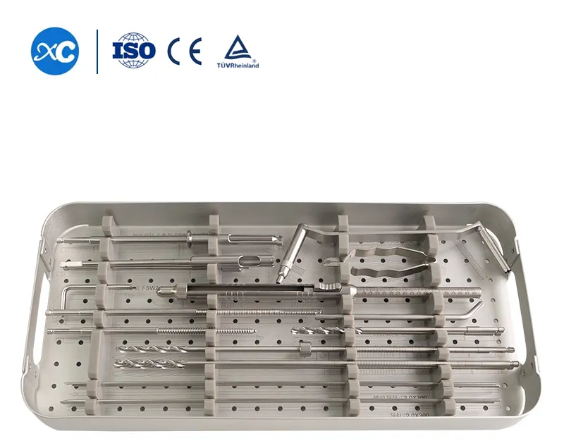 Orthopedic Surgical Ao Model Large & Small Fragment Locking Bone Plate Instruments Set