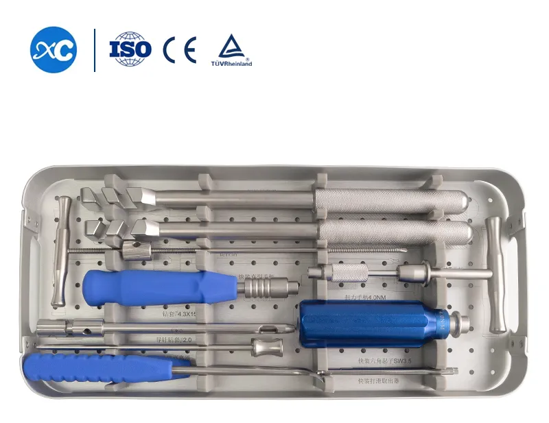 Orthopedic Surgical Ao Model Large & Small Fragment Locking Bone Plate Instruments Set