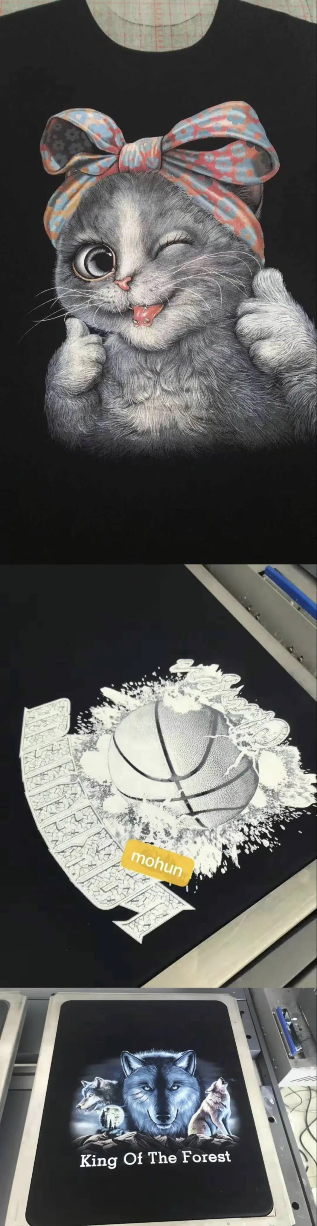 Pigment White Inks for Digital Pet Heat Press Printing Machine Vivid Color