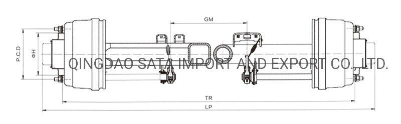 Popular Mainenance Free Axle 13t 16t with Good Price