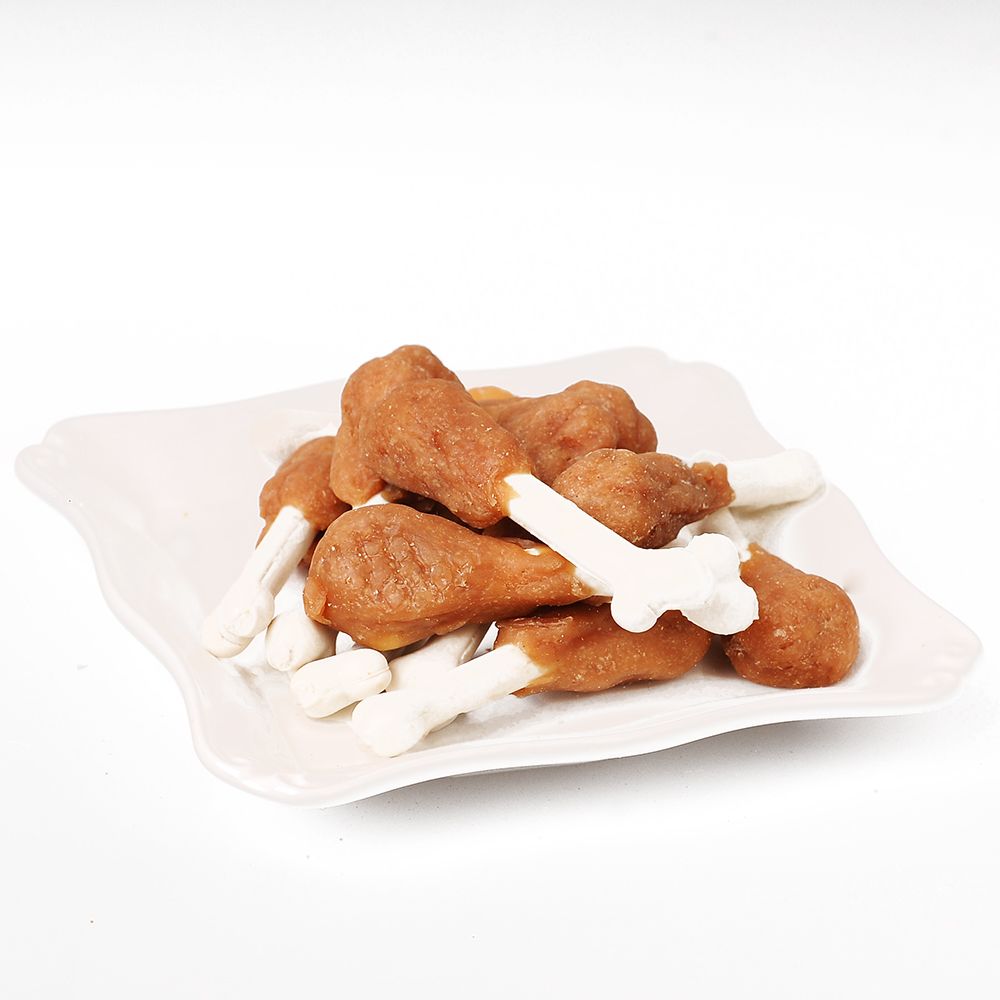 Private Chicken/Duck/Beef Meat Wrap Calcium Bones Pet Treats Dog Snacks