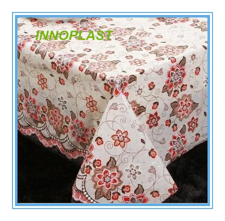 PVC Lace Table Cloth in Roll China Factory Oko-Tex 100