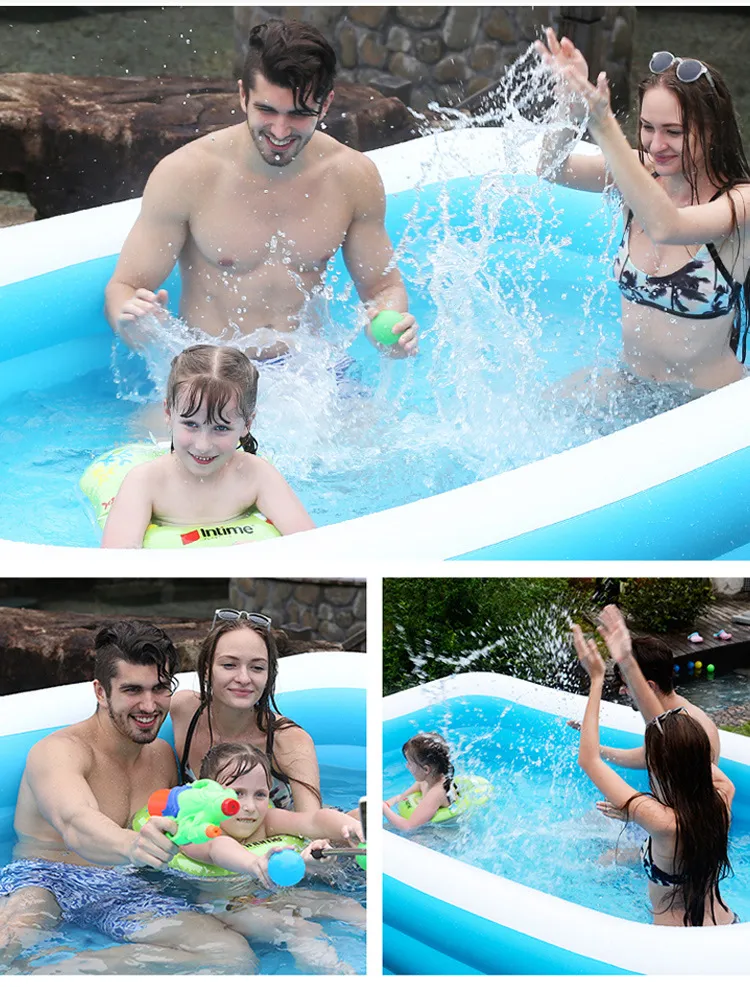 Rectangle Inflatable Swimming Pools for Kids and Adults