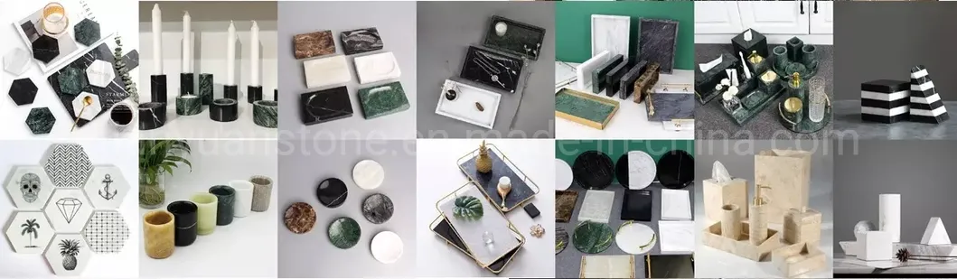 Recycle Suitable Marble Stone Candle Holder