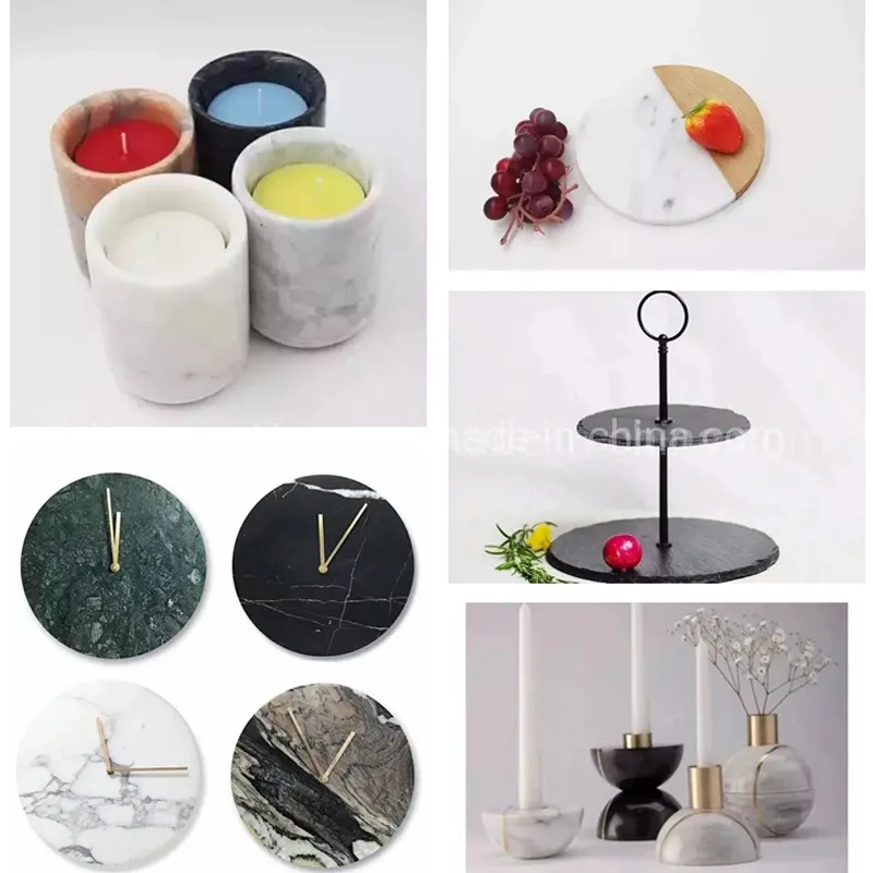 Recycle Suitable Marble Stone Candle Holder