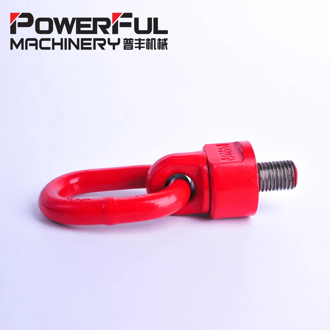 Red Painted Alloy Steel Forged Grade 80 Swivel Lifting Screw Point