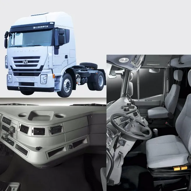 Saic-Iveco Hongyan 4X2 Flat Roof 380 HP 35t Tractor Truck