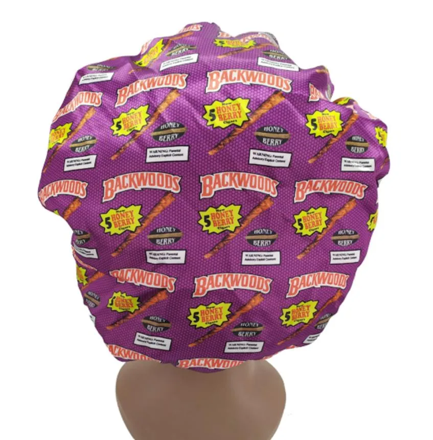 Satin Silk Sleep Bonnet Extra Large Double Layer Reversible Adjustable