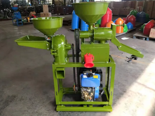 Small Combine Rice Mill Machine with Diesel Engine
