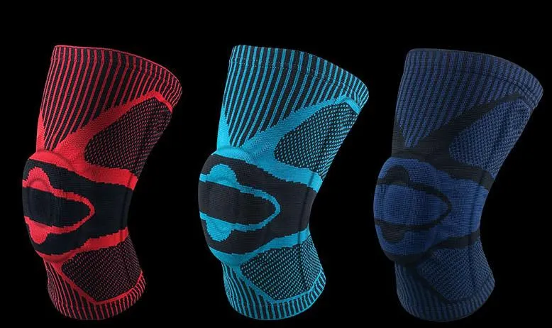 Sports Knee Brace Knitted Pressure Support Patella Brace Basketball Fitness