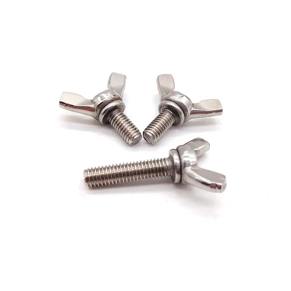 SS304 SS316 M6 M8 DIN318 Stainless Steel Wing Screws with Edged Wings