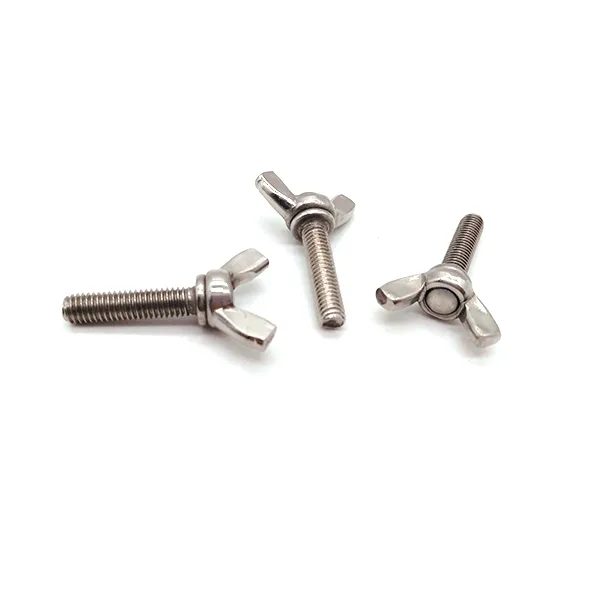SS304 SS316 M6 M8 DIN318 Stainless Steel Wing Screws with Edged Wings
