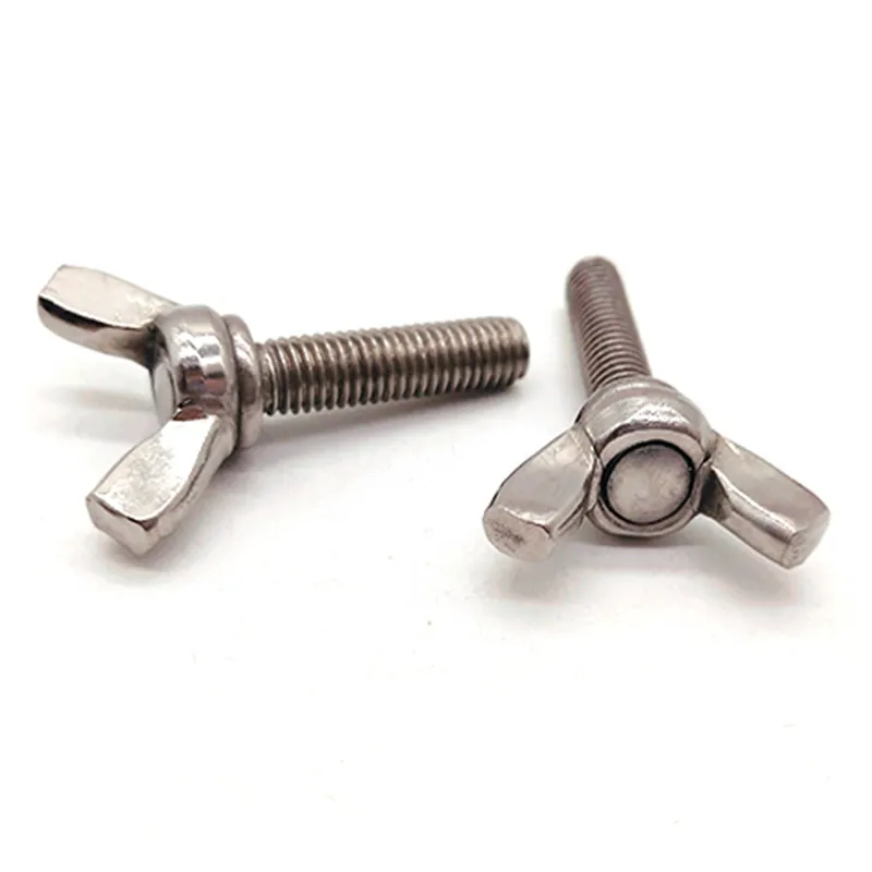 SS304 SS316 M6 M8 DIN318 Stainless Steel Wing Screws with Edged Wings