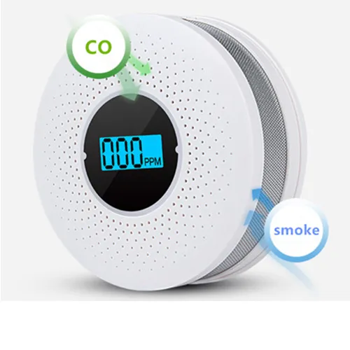 Standards LCD Display Smoke Detector Carbon Monoxide Alarm