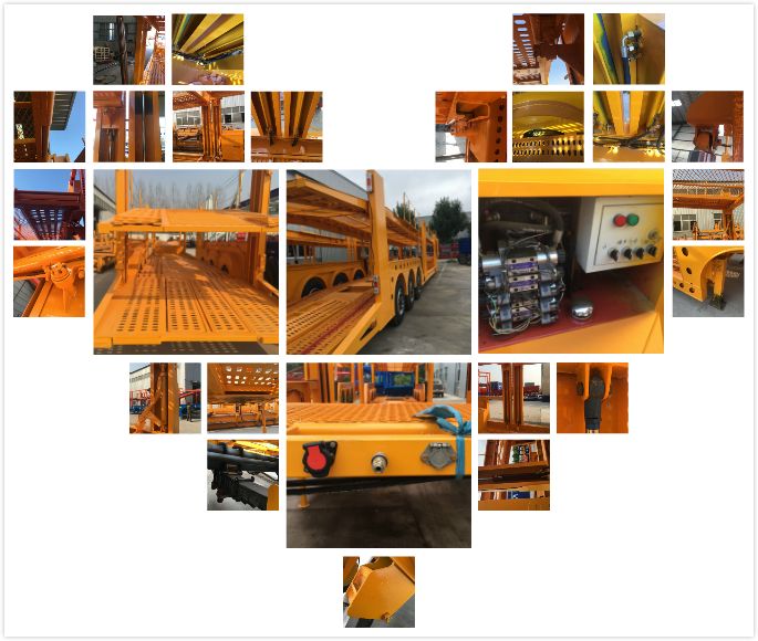 Transport Cars SUV UTV MPV Two Loading Floors Car Carrier Semi Trailer