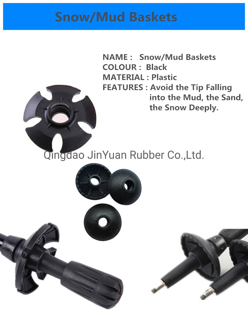 Trekking Pole Rubber Tips Cover for Outdoor Walking Aluminium Alloy Hiking Stick Part Accessorie