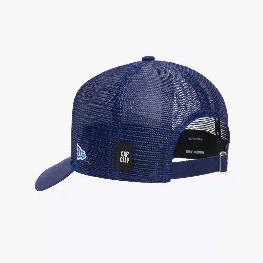 Trucker Cap with Applique Embroidery and Mesh Customized New-Era Cotton 5 Panel Fashion Sports Baseball Caps Hats