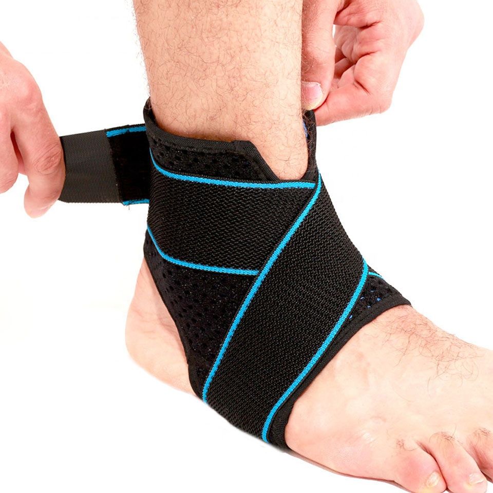 Two Color Adjustable Ankle Support Brace