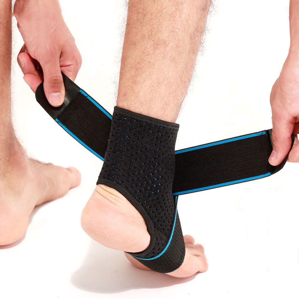 Two Color Adjustable Ankle Support Brace