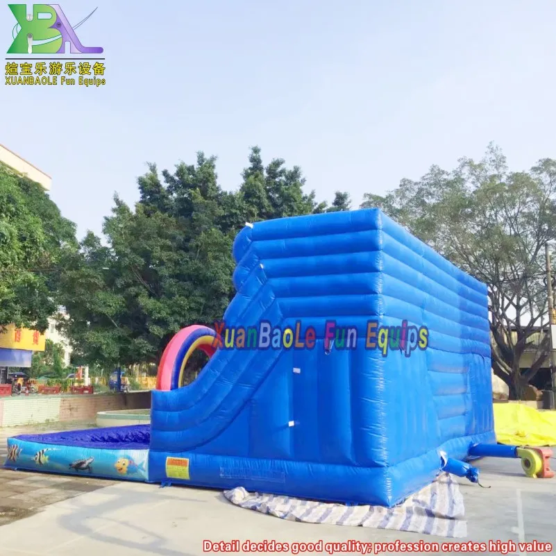 Undersea Water Combo Slide Outdoor Kids Water Pool Inflatable Bouncer Combo Castle Slide with Pool