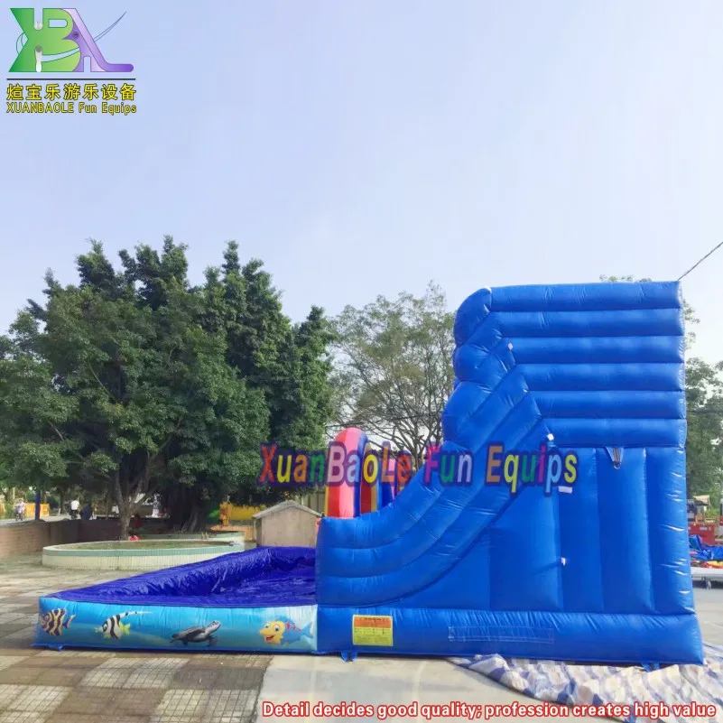Undersea Water Combo Slide Outdoor Kids Water Pool Inflatable Bouncer Combo Castle Slide with Pool